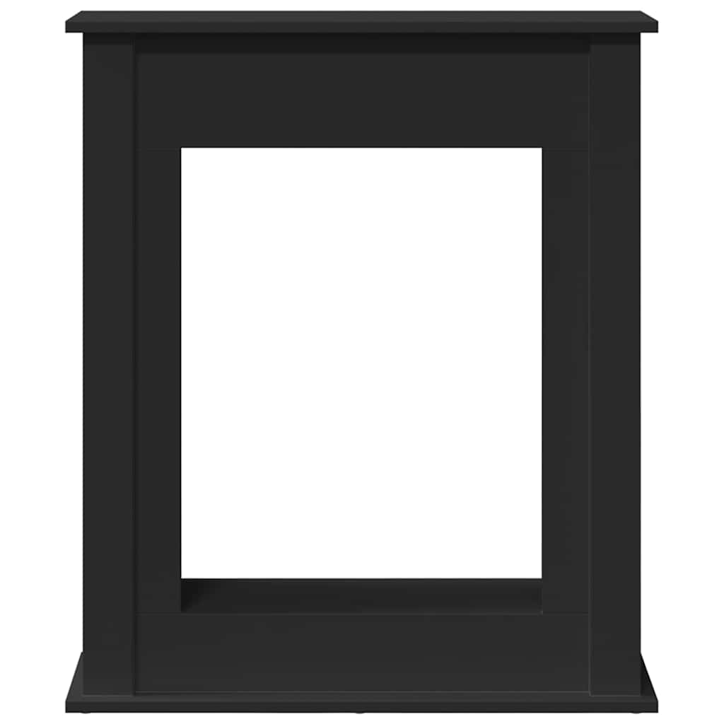 vidaXL Obudowa kominka, czarna, 75x20x87,5cm, materiał drewnopochodny