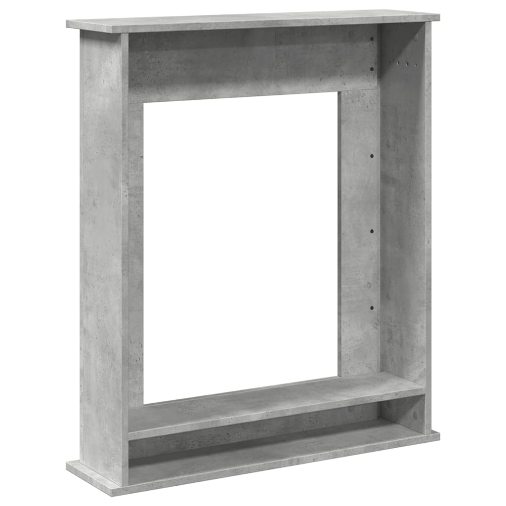vidaXL Obudowa kominka, szarość betonu, 75x20x87,5 cm