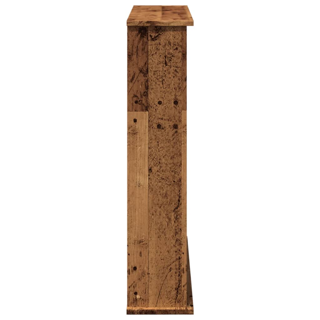 vidaXL Obudowa kominka, stare drewno, 75x20x87,5 cm