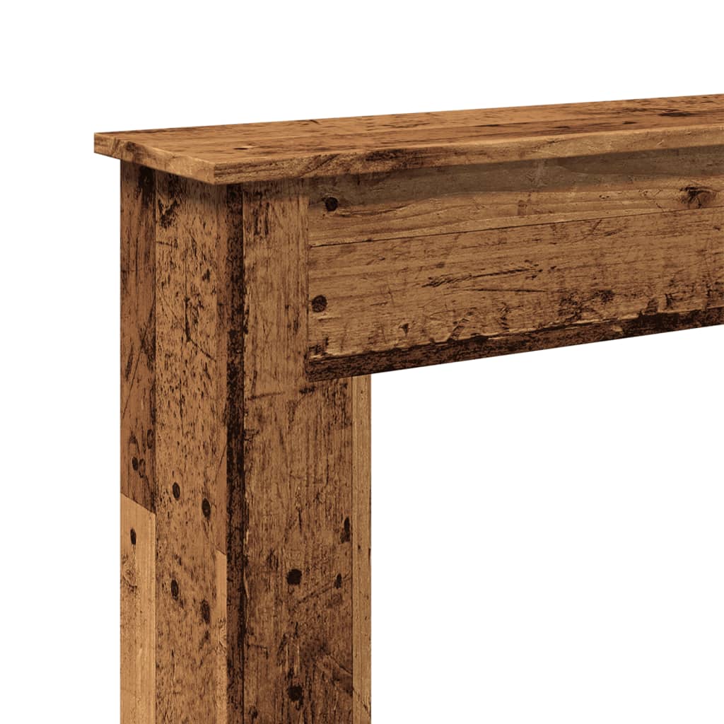 vidaXL Obudowa kominka, stare drewno, 75x20x87,5 cm