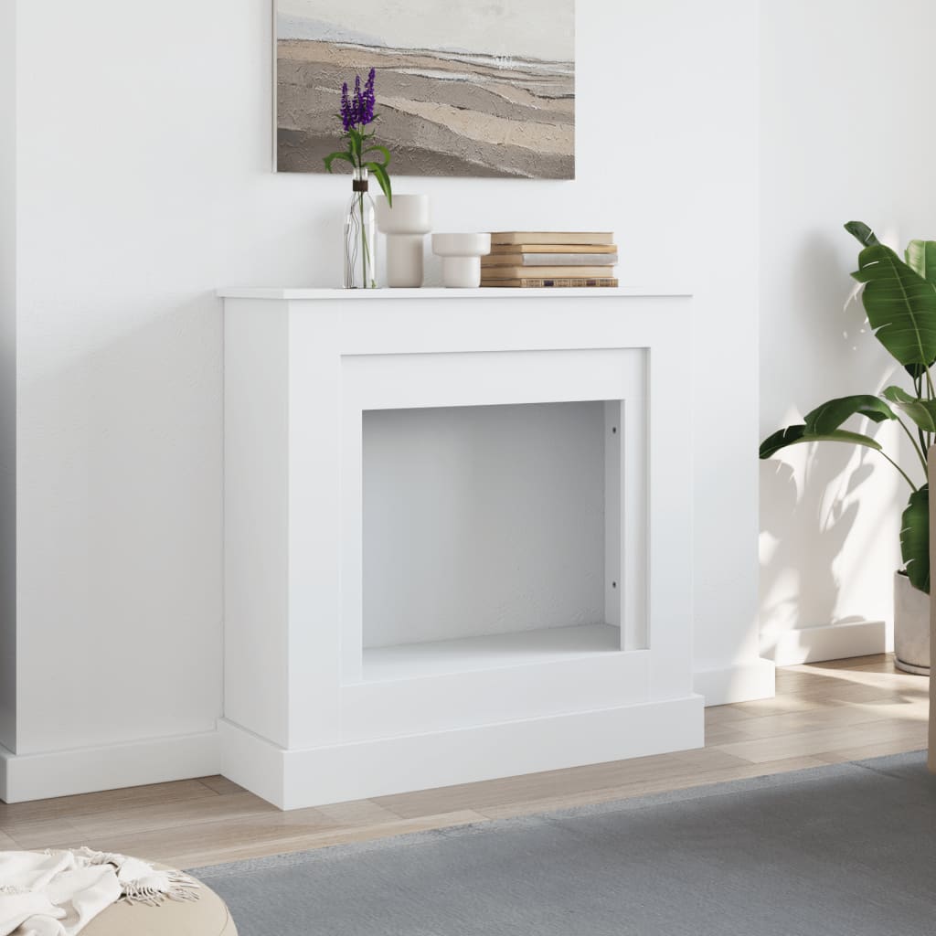 vidaXL Obudowa kominka, biała, 90x30x90 cm, materiał drewnopochodny