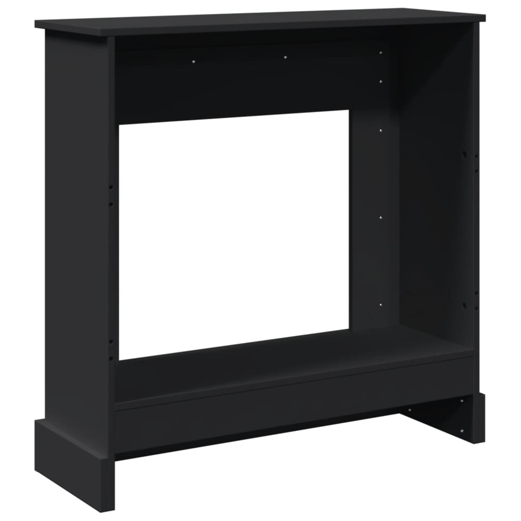 vidaXL Obudowa kominka, czarna, 90x30x90 cm, materiał drewnopochodny