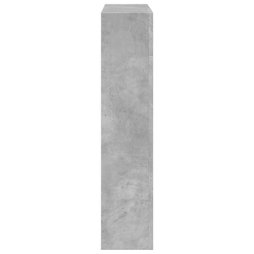 vidaXL Obudowa kominka, szarość betonu, 81x18x82 cm