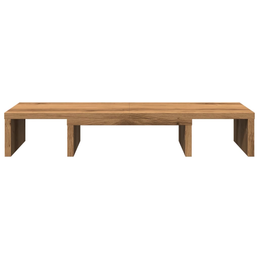vidaXL Podstawka pod monitor, regulowana, dąb artisan, 60x24x10,5 cm