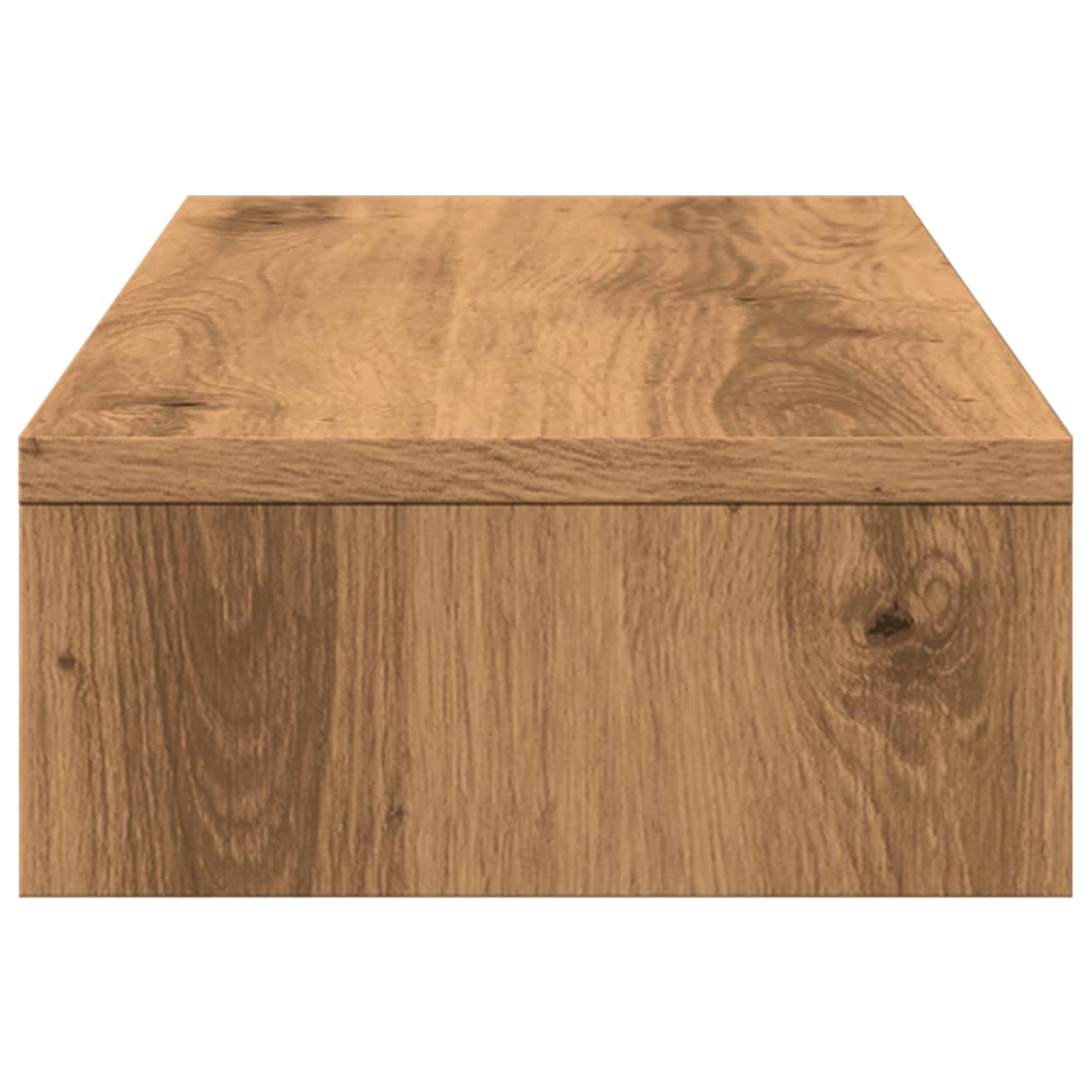 vidaXL Podstawka pod monitor, regulowana, dąb artisan, 60x24x10,5 cm