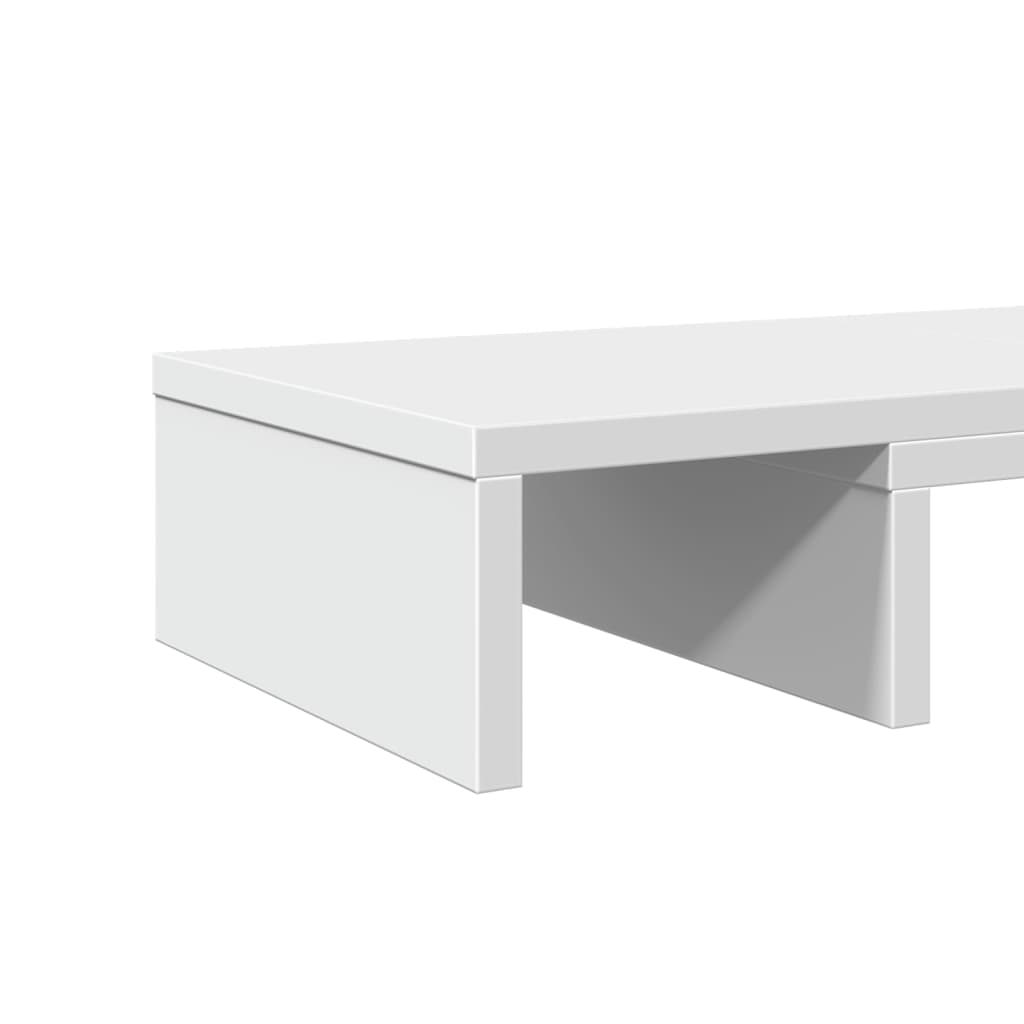 vidaXL Podstawka pod monitor, regulowana, biała, 80x24x10,5 cm