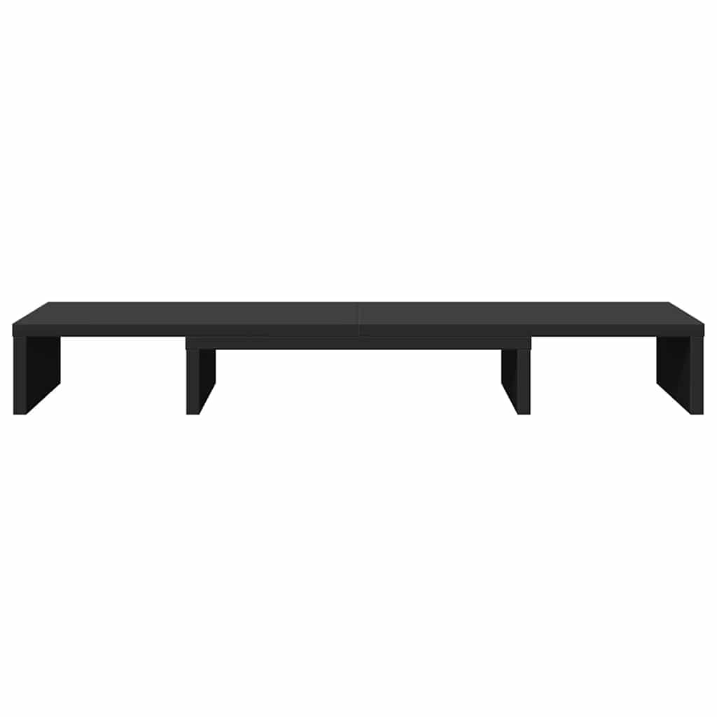 vidaXL Podstawka pod monitor, regulowana, czarna, 80x24x10,5 cm