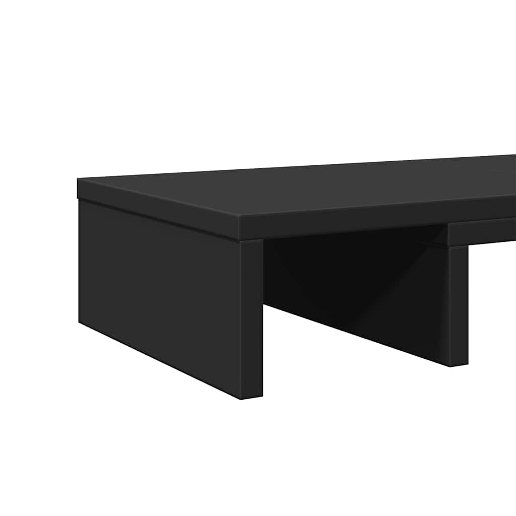 vidaXL Podstawka pod monitor, regulowana, czarna, 80x24x10,5 cm