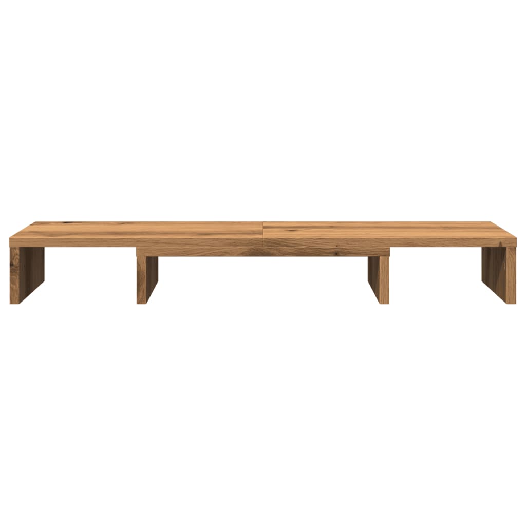 vidaXL Podstawka pod monitor, regulowana, dąb artisan, 80x24x10,5 cm