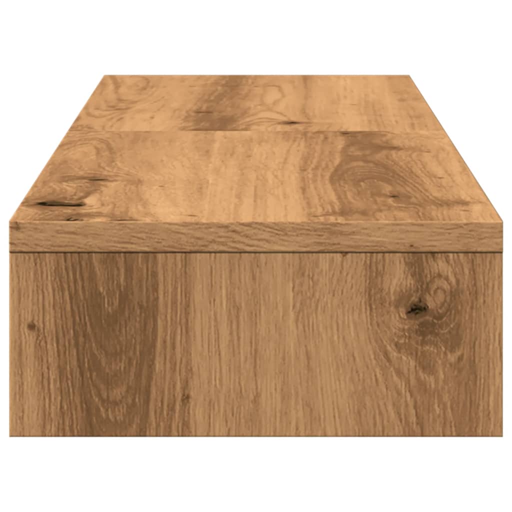 vidaXL Podstawka pod monitor, regulowana, dąb artisan, 80x24x10,5 cm