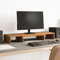 vidaXL Podstawka pod monitor, regulowana, dąb artisan, 80x24x10,5 cm