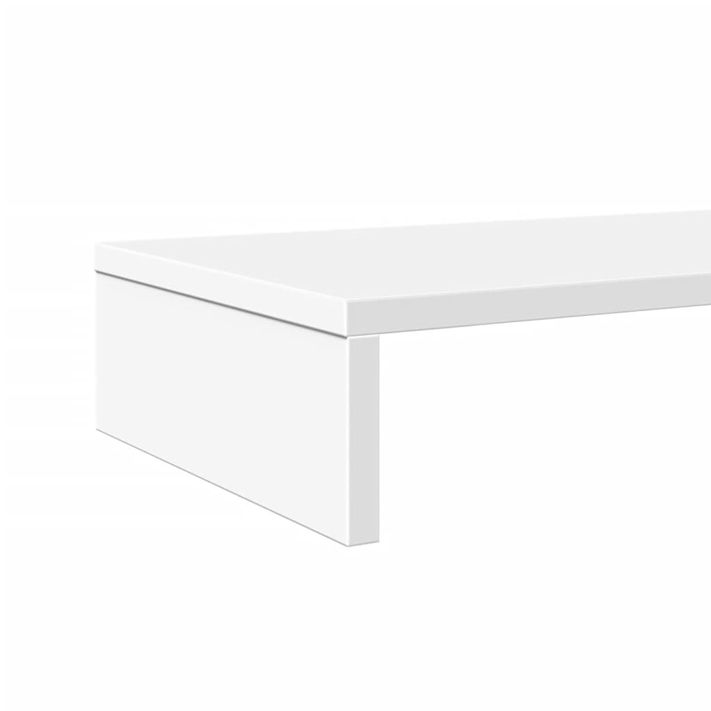 vidaXL Podstawka pod monitor, biała, 100x27x10 cm