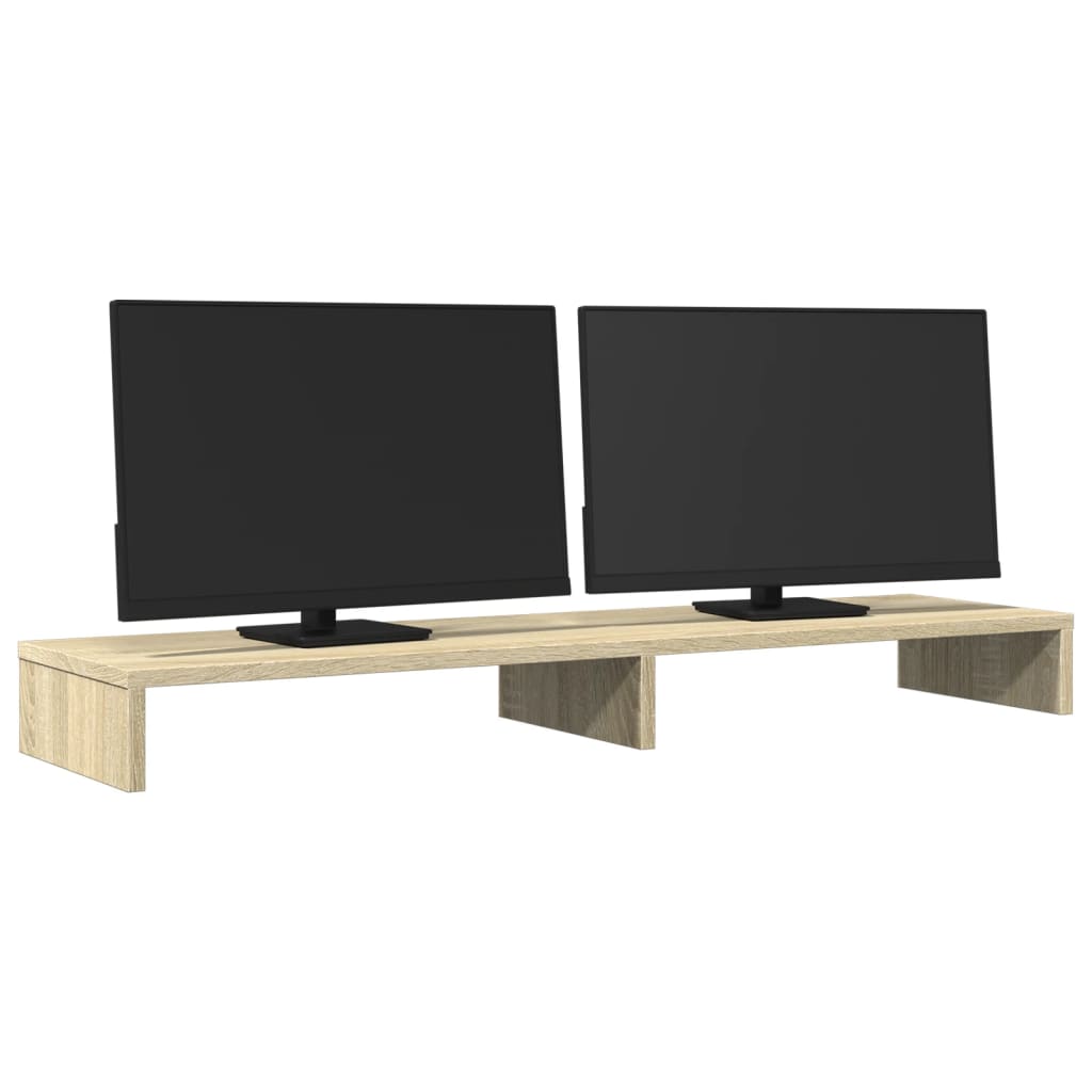vidaXL Podstawka pod monitor, dąb sonoma, 100x27x10 cm