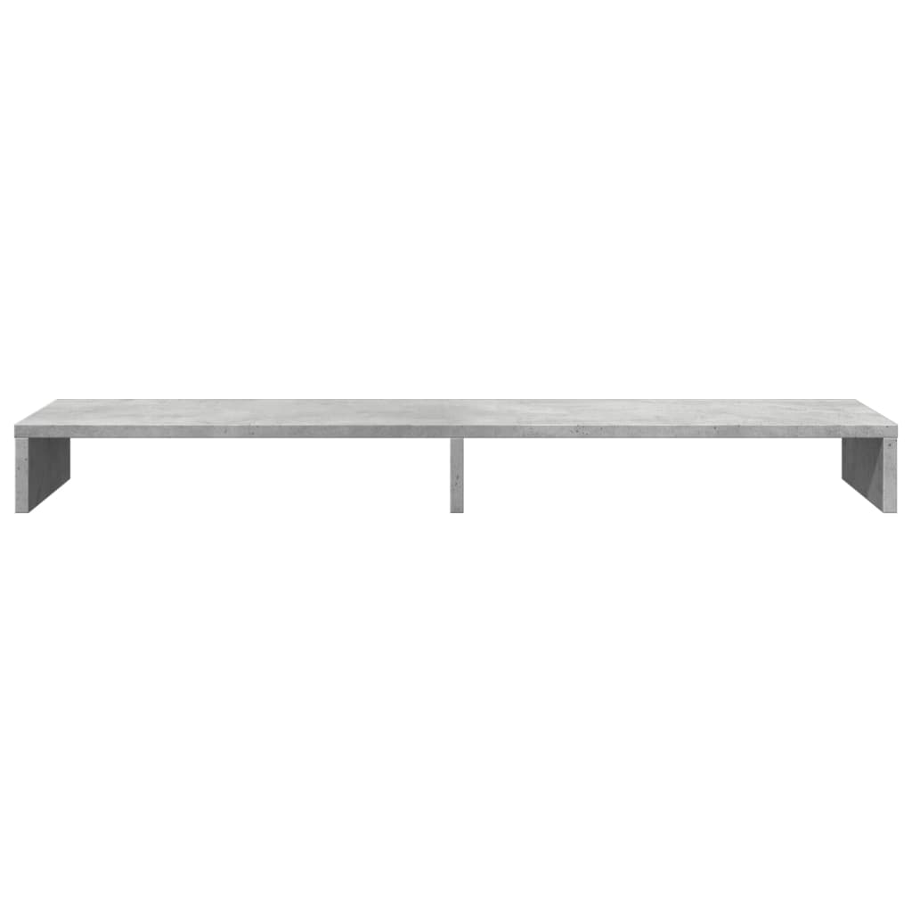 vidaXL Podstawka pod monitor, szarość betonu, 100x27x10 cm