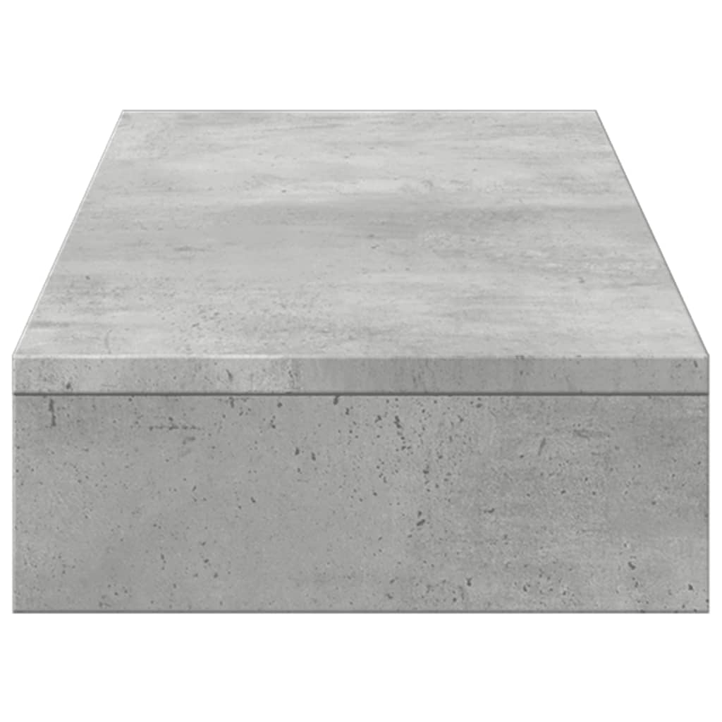 vidaXL Podstawka pod monitor, szarość betonu, 100x27x10 cm