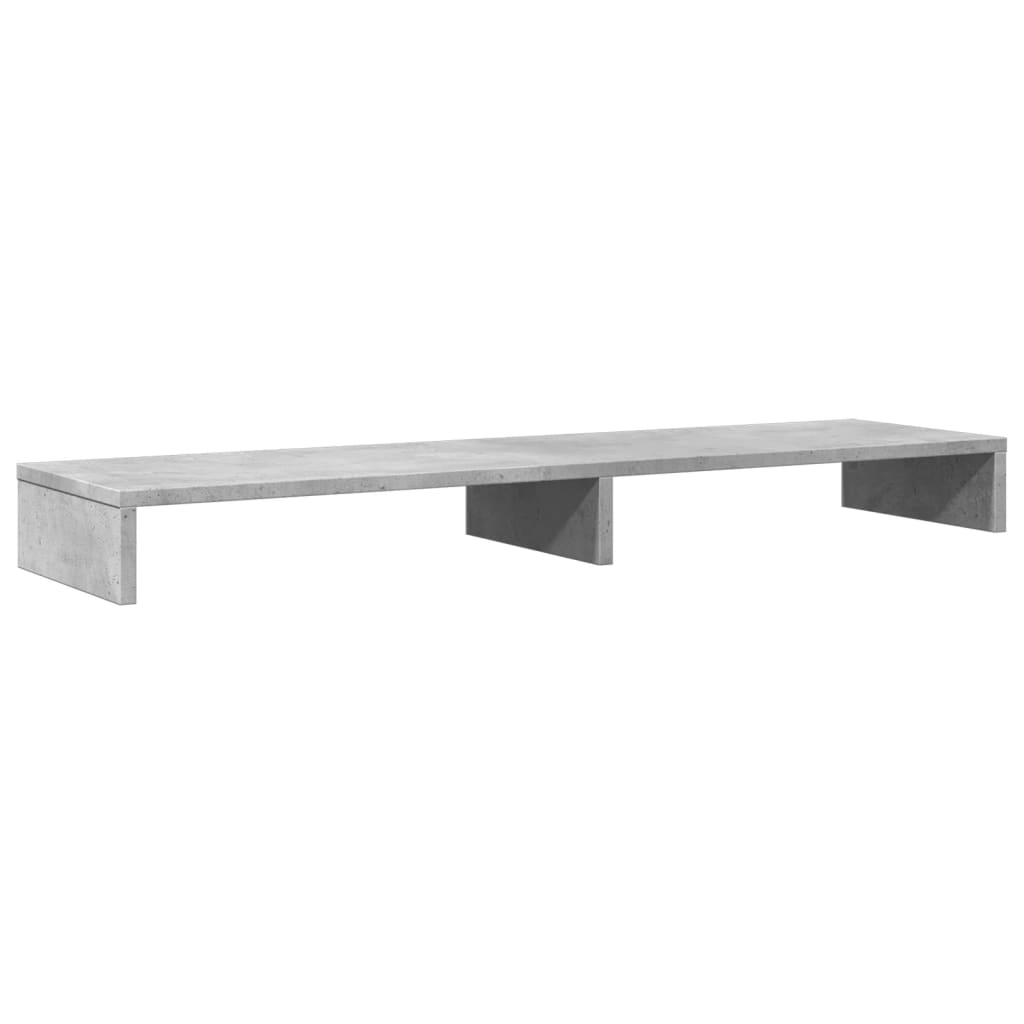 vidaXL Podstawka pod monitor, szarość betonu, 100x27x10 cm