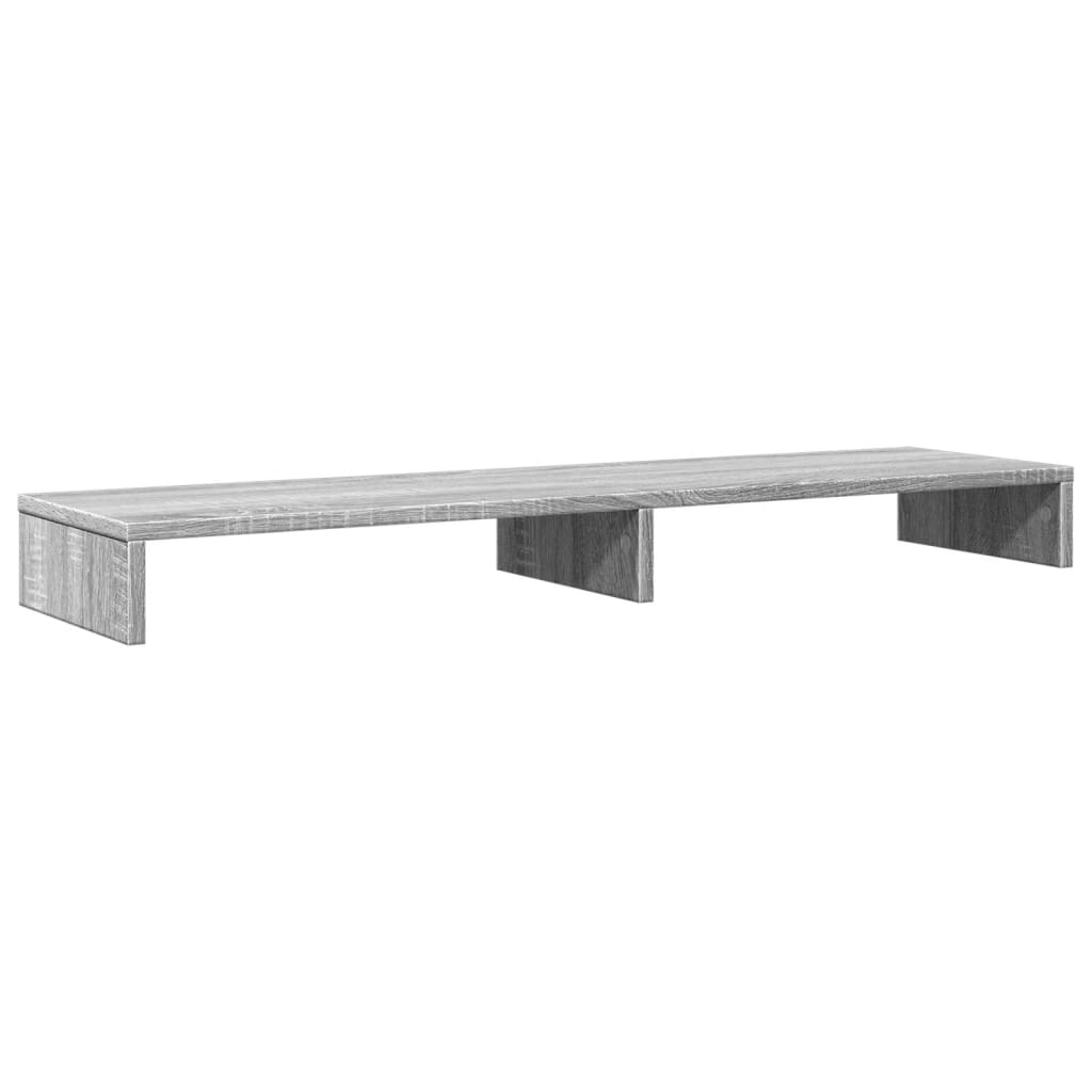 vidaXL Podstawka pod monitor, szary dąb sonoma, 100x27x10 cm