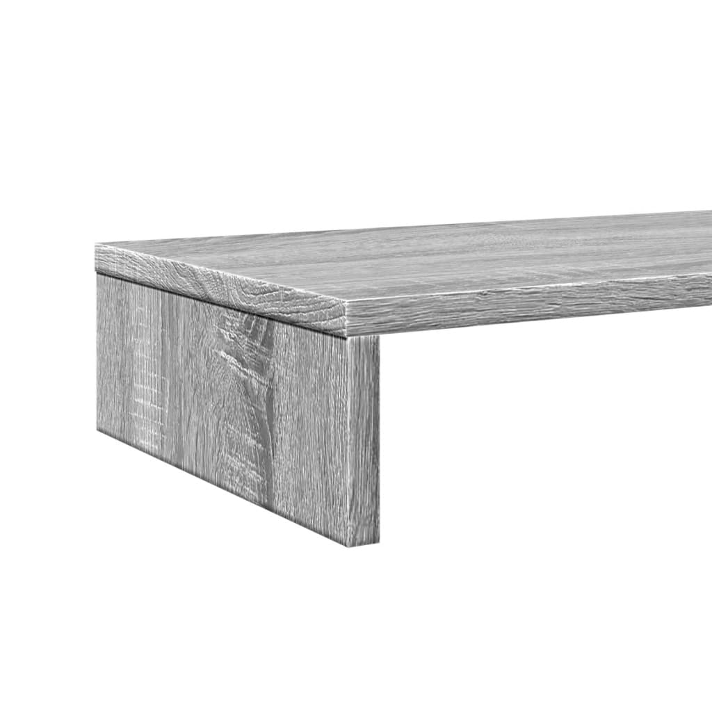 vidaXL Podstawka pod monitor, szary dąb sonoma, 100x27x10 cm