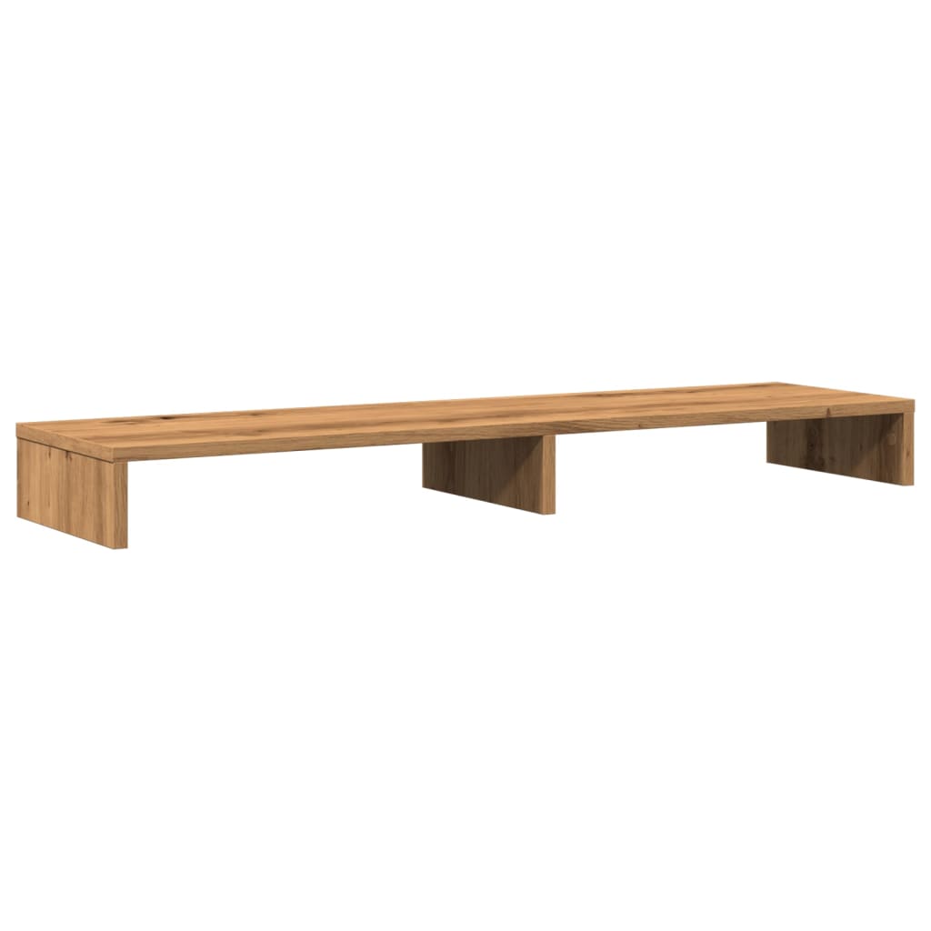 vidaXL Podstawka pod monitor, dąb artisian, 100x27x10 cm