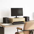 vidaXL Podstawka pod monitor, z szufladami, dąb sonoma, 50x27x15 cm