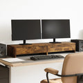 vidaXL Podstawka pod monitor, z szufladami, 100x27x15 cm