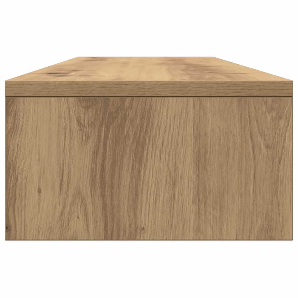 vidaXL Podstawka pod monitor, z szufladami, dąb artisian, 100x27x15 cm