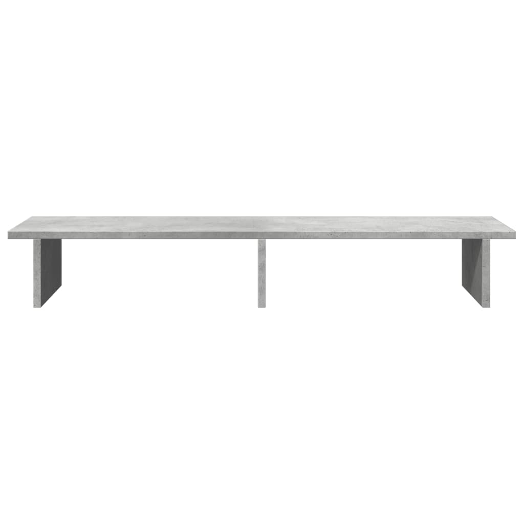 vidaXL Podstawka pod monitor, szarość betonu, 100x27x15 cm