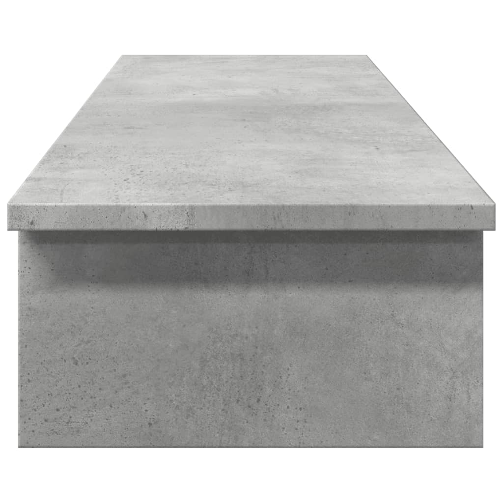 vidaXL Podstawka pod monitor, szarość betonu, 100x27x15 cm