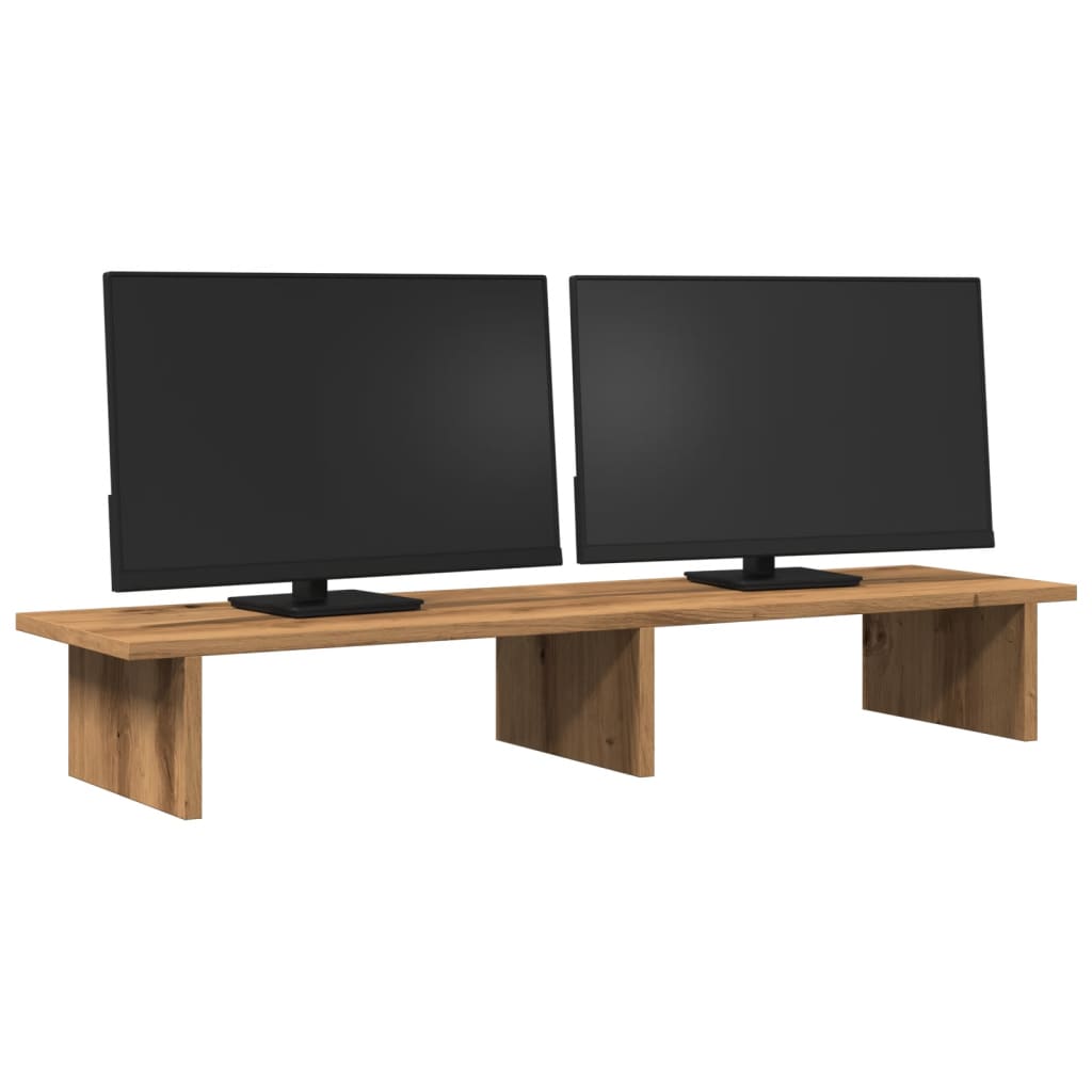 vidaXL Podstawka pod monitor, dąb artisian, 100x27x15 cm
