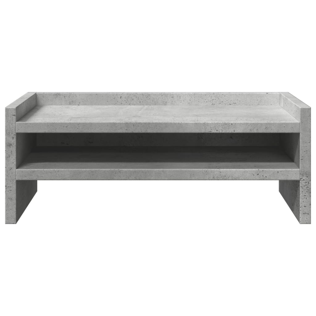 vidaXL Podstawka pod monitor, szarość betonu, 42x24x16 cm
