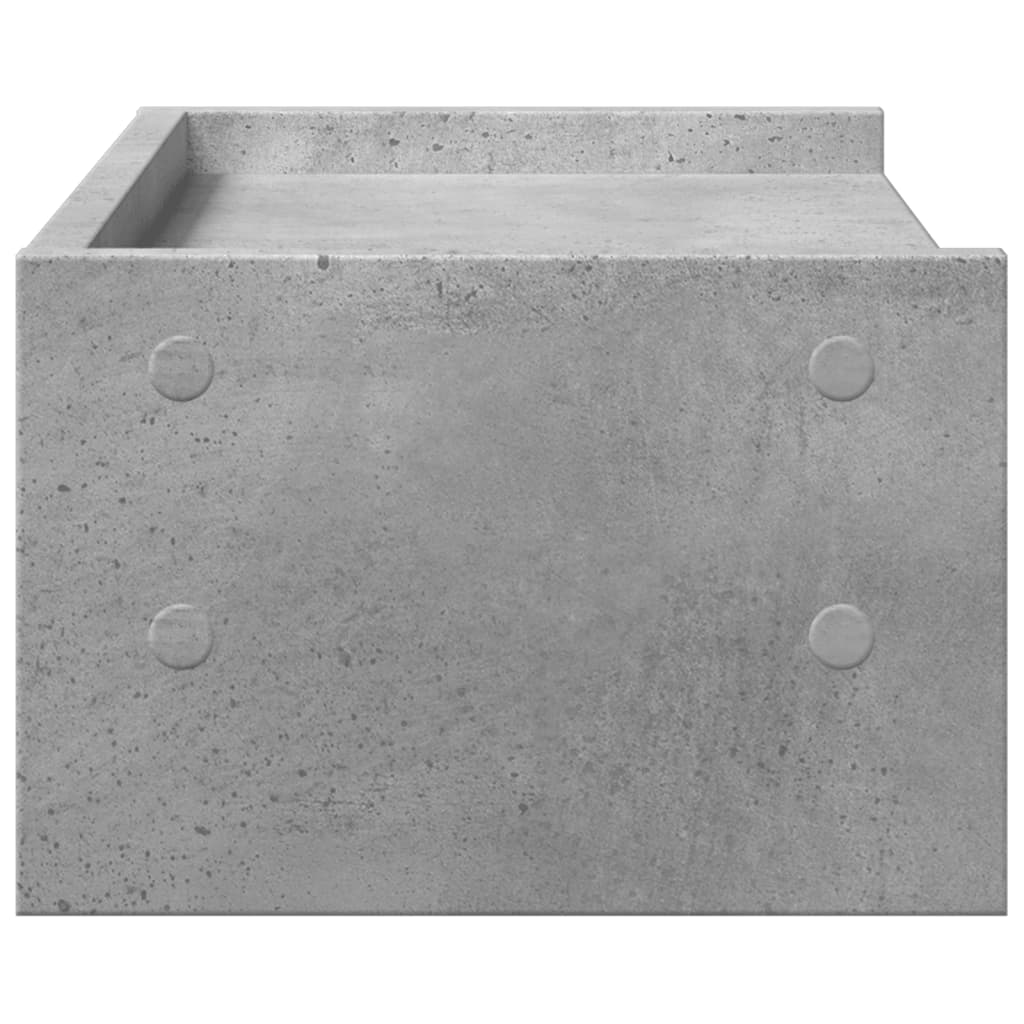 vidaXL Podstawka pod monitor, szarość betonu, 42x24x16 cm