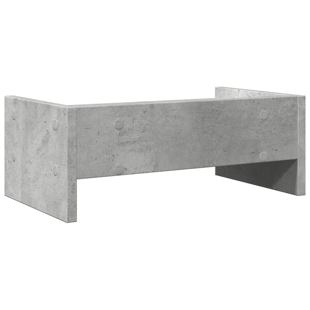 vidaXL Podstawka pod monitor, szarość betonu, 42x24x16 cm