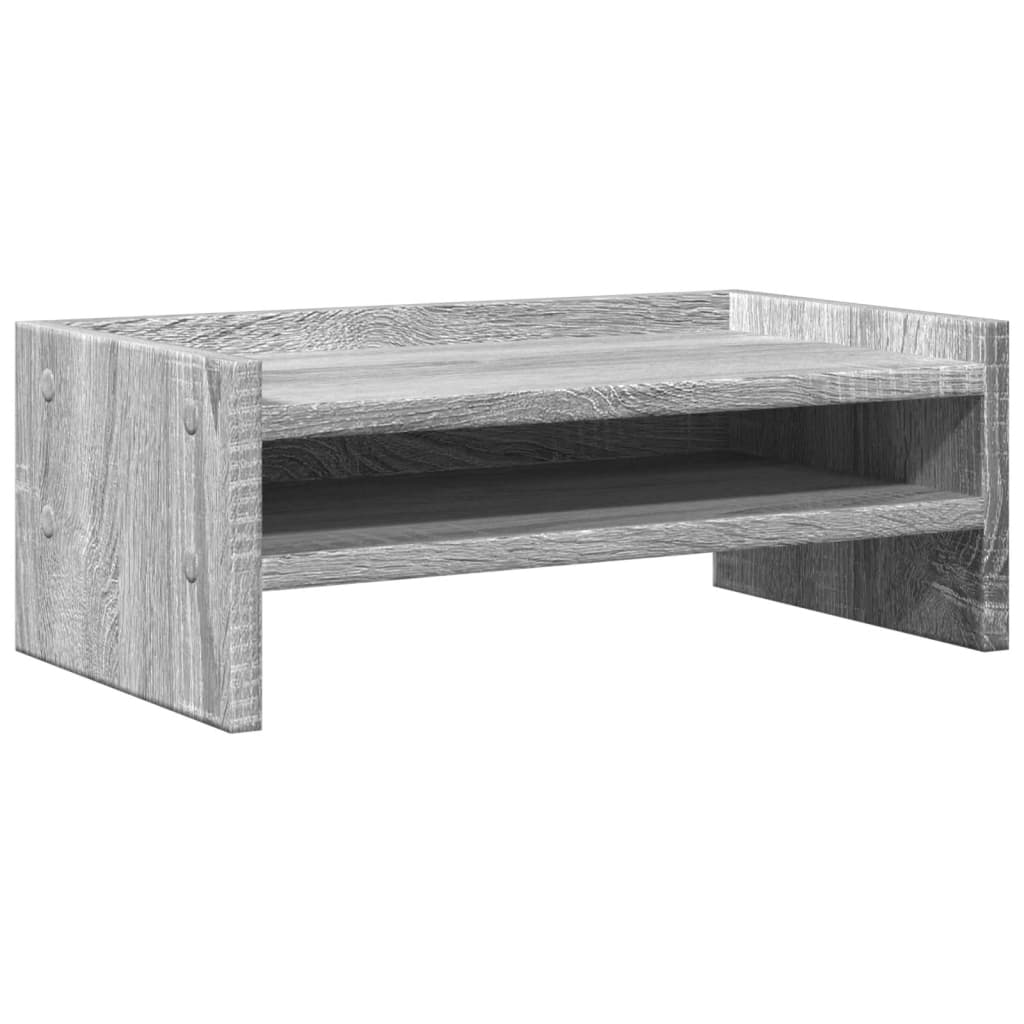 vidaXL Podstawka pod monitor, szary dąb sonoma, 42x24x16 cm