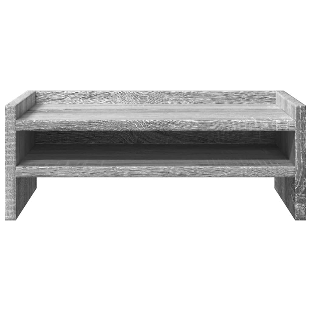 vidaXL Podstawka pod monitor, szary dąb sonoma, 42x24x16 cm