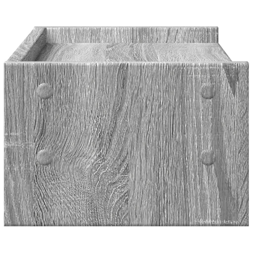 vidaXL Podstawka pod monitor, szary dąb sonoma, 42x24x16 cm