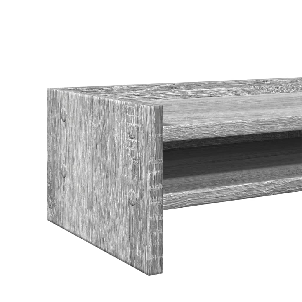 vidaXL Podstawka pod monitor, szary dąb sonoma, 100x24x16 cm