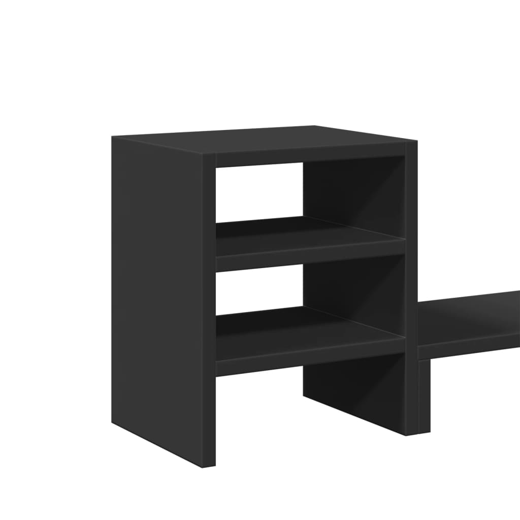 vidaXL Podstawka pod monitor z organizerem, czarna