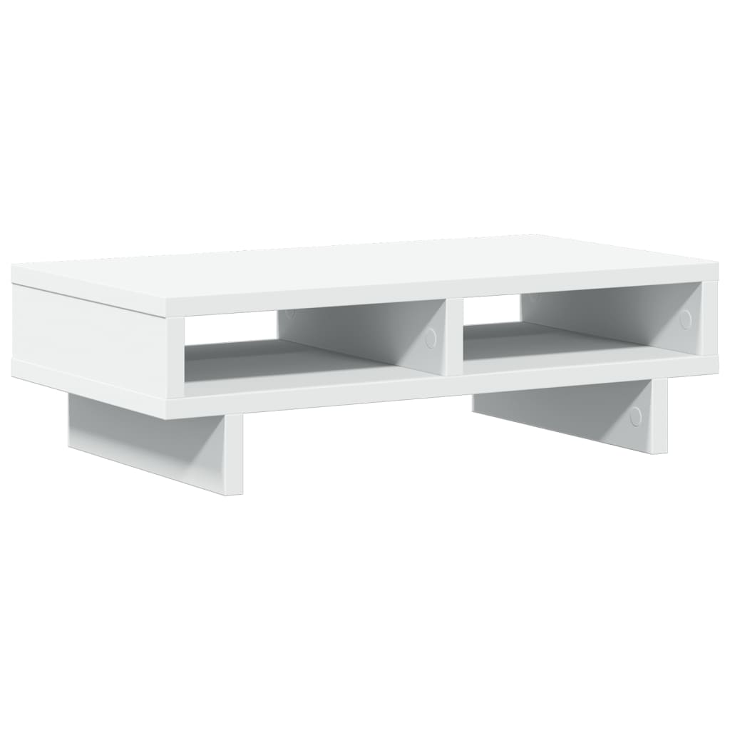 vidaXL Podstawka pod monitor, biała, 50x27x15 cm