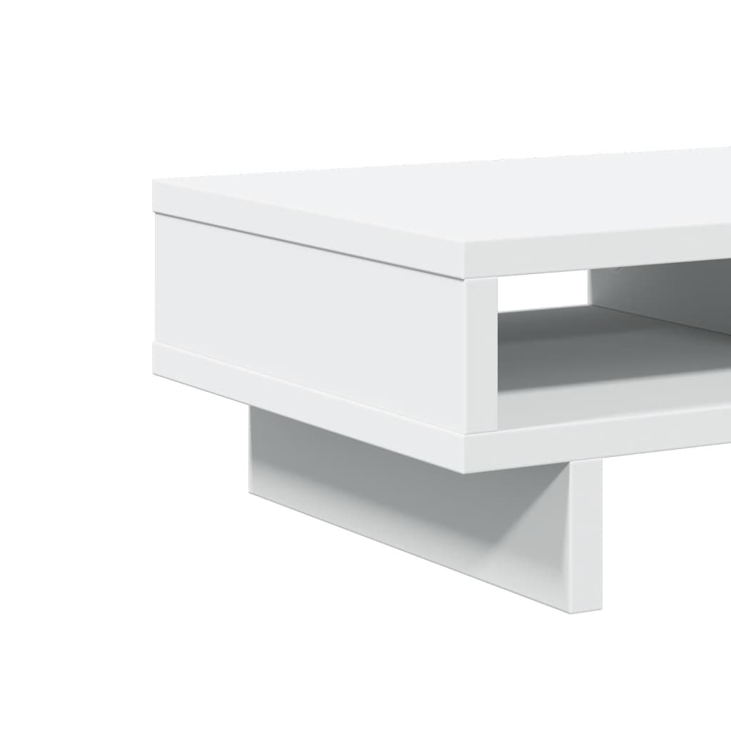vidaXL Podstawka pod monitor, biała, 50x27x15 cm