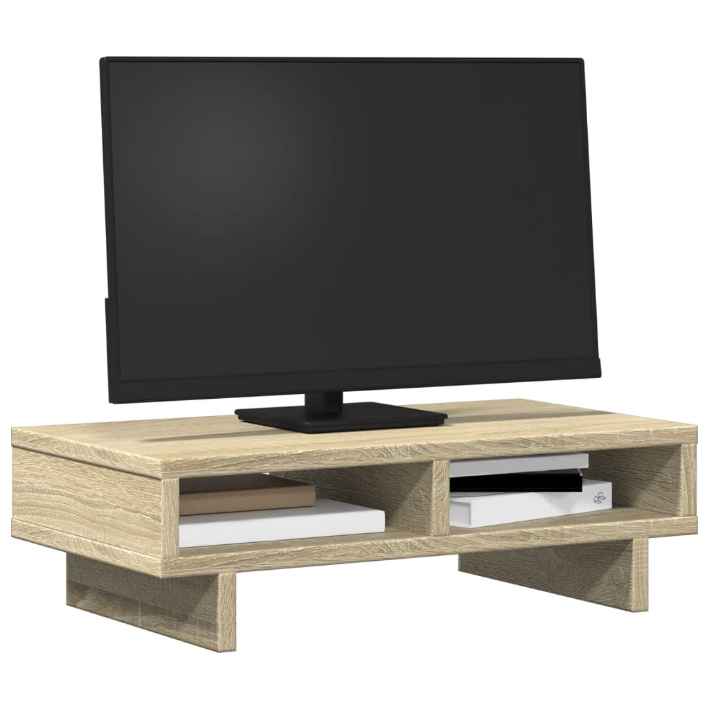 vidaXL Podstawka pod monitor, dąb sonoma, 50x27x15 cm