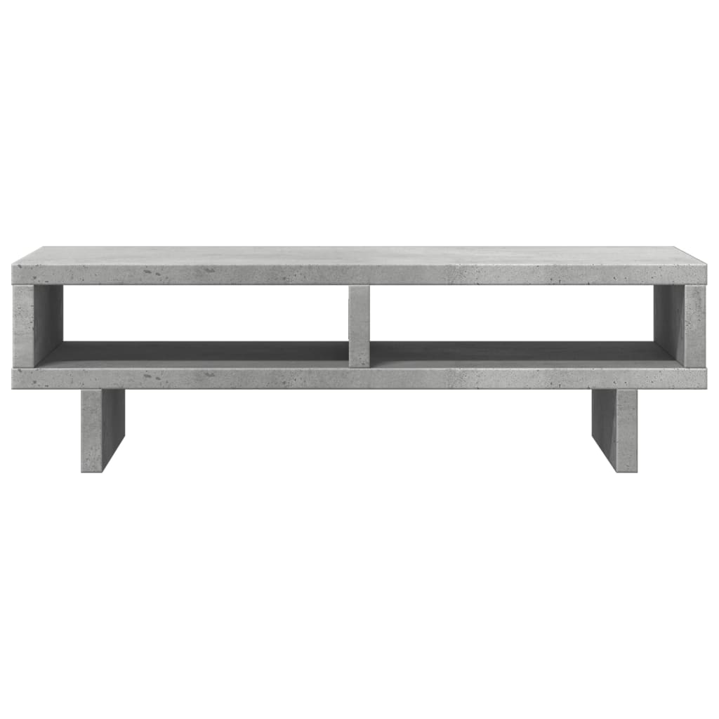 vidaXL Podstawka pod monitor, szarość betonu, 50x27x15 cm