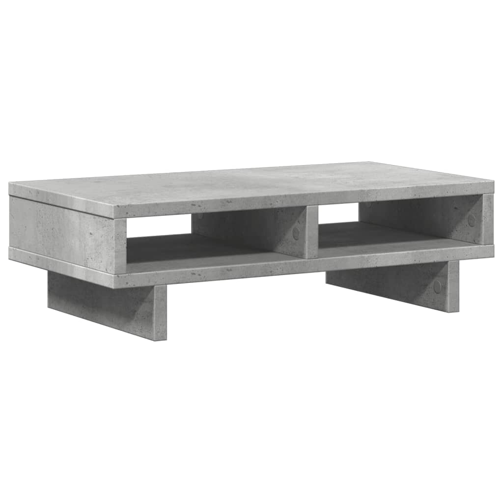 vidaXL Podstawka pod monitor, szarość betonu, 50x27x15 cm