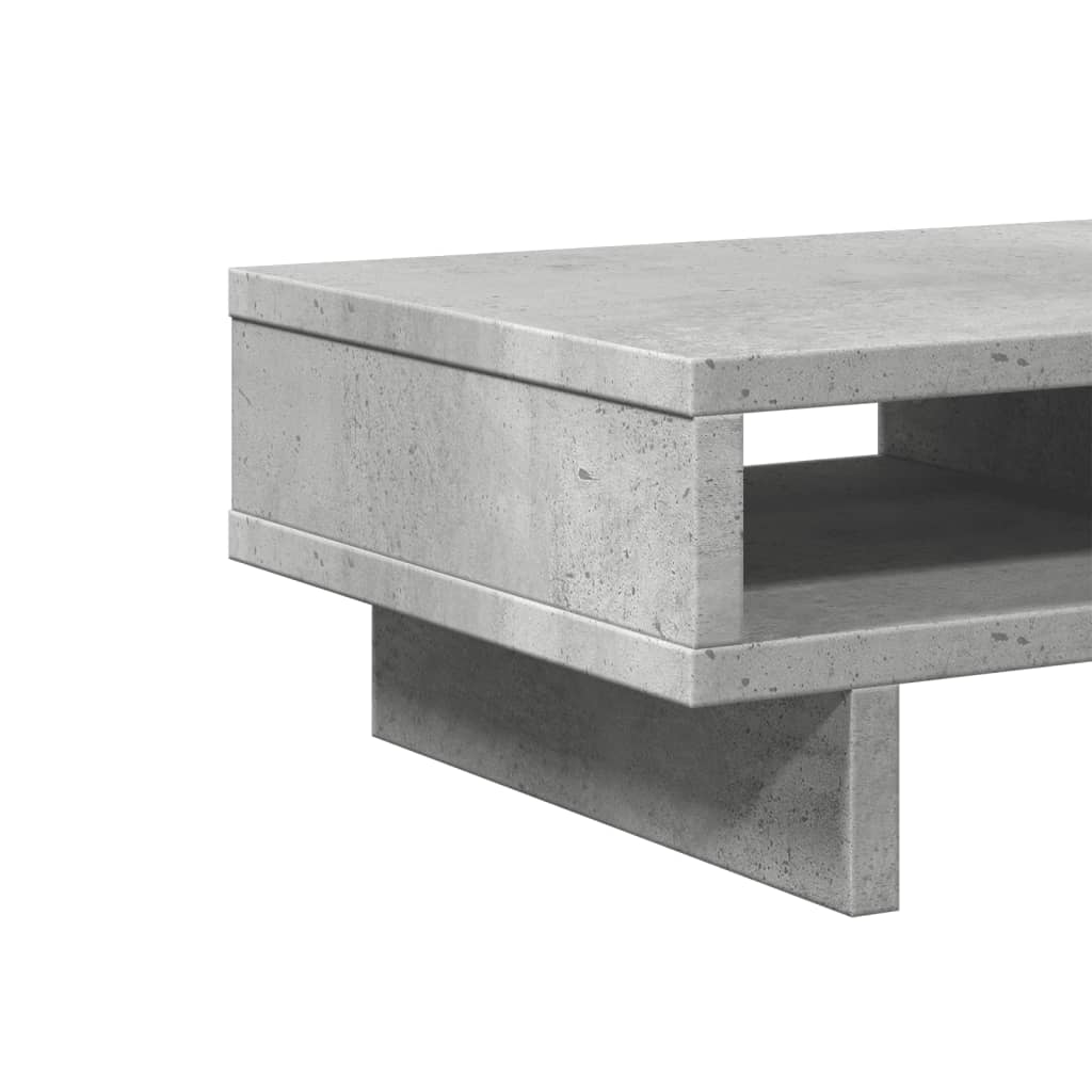 vidaXL Podstawka pod monitor, szarość betonu, 50x27x15 cm