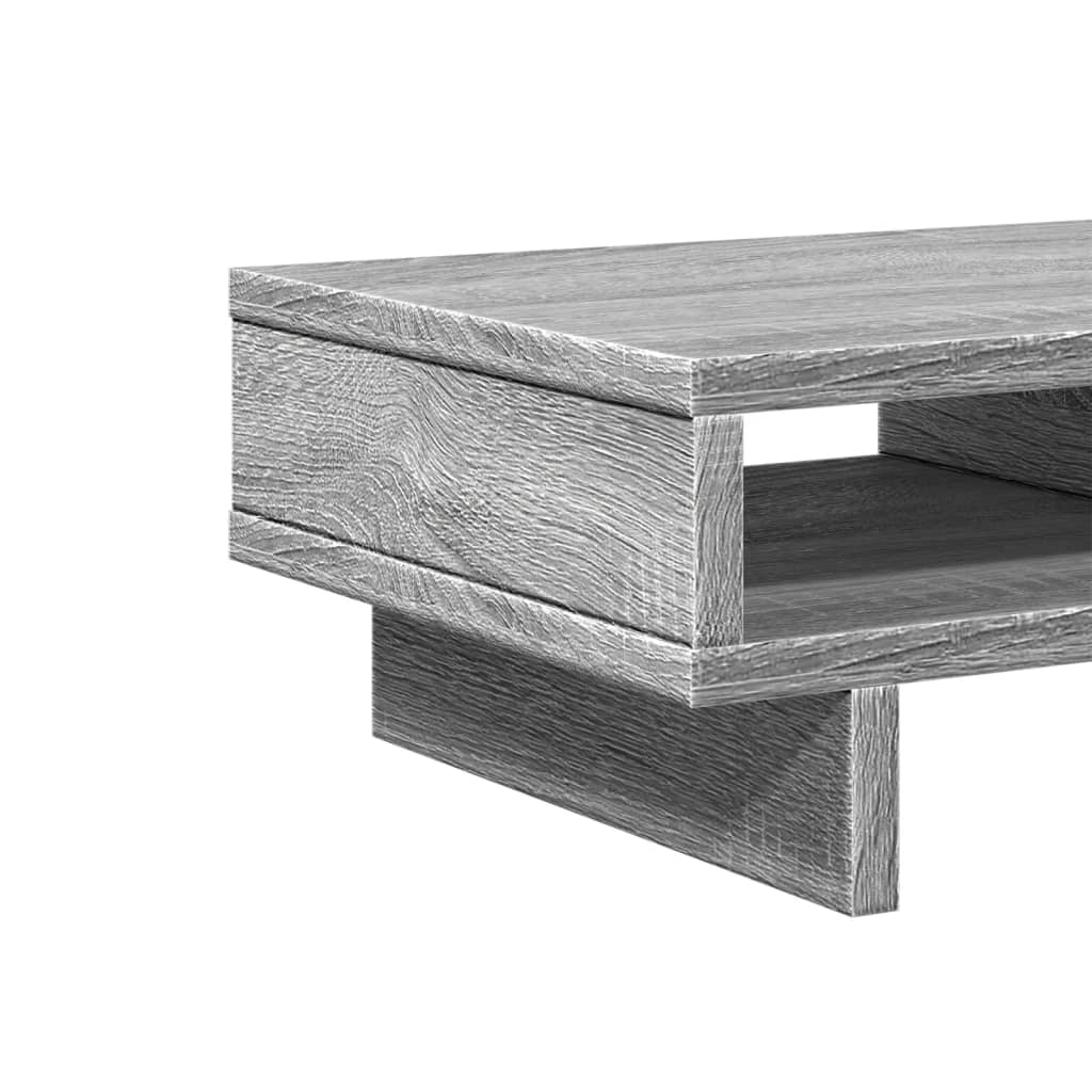 vidaXL Podstawka pod monitor, szary dąb sonoma, 50x27x15 cm