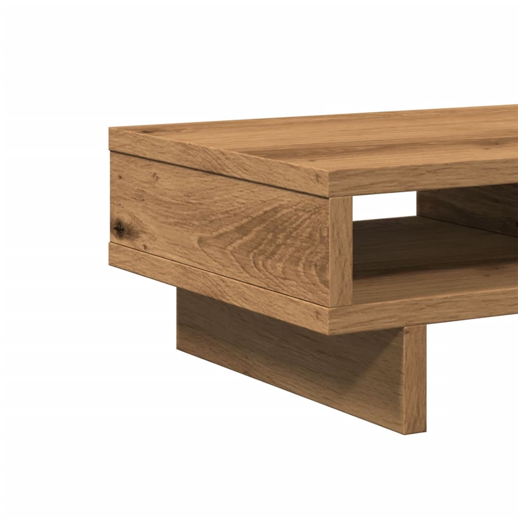 vidaXL Podstawka pod monitor, dąb artisian, 50x27x15 cm