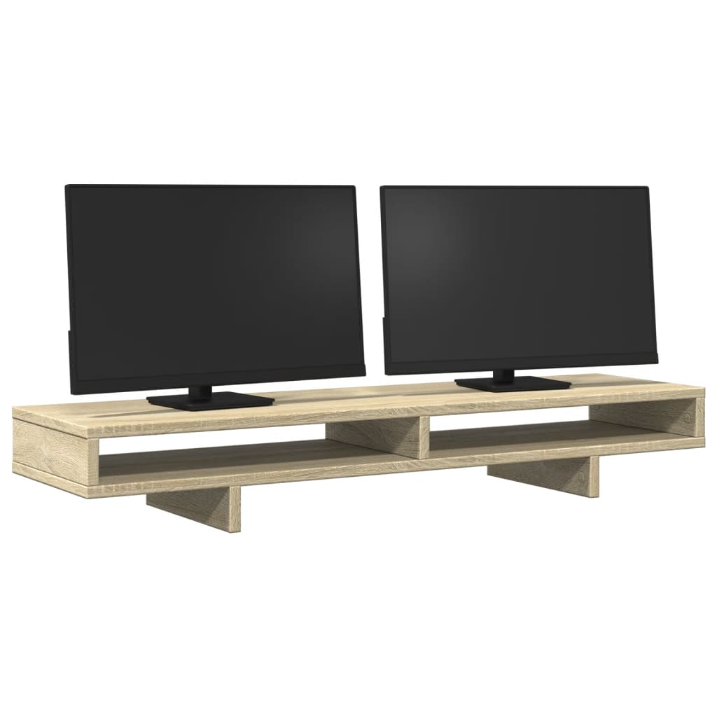 vidaXL Podstawka pod monitor, dąb sonoma, 100x27x15 cm