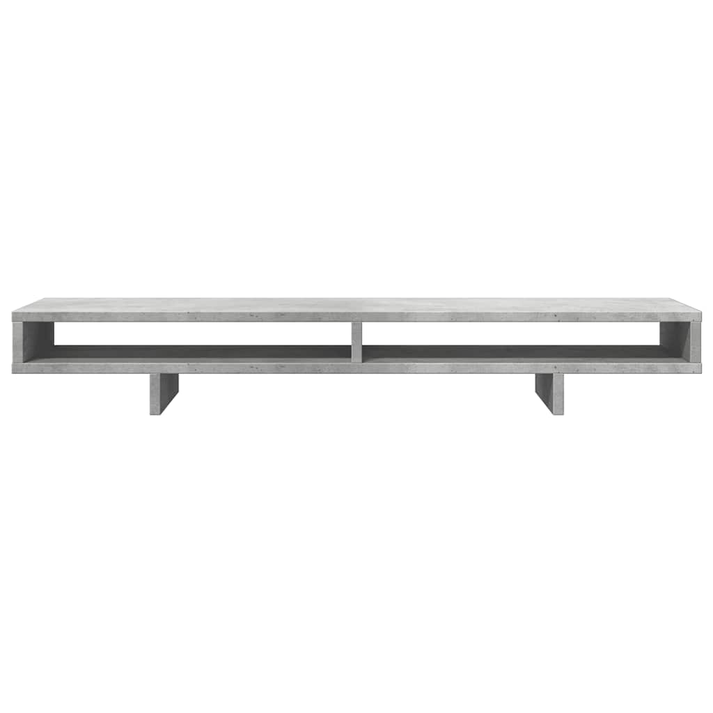 vidaXL Podstawka pod monitor, szarość betonu, 100x27x15 cm
