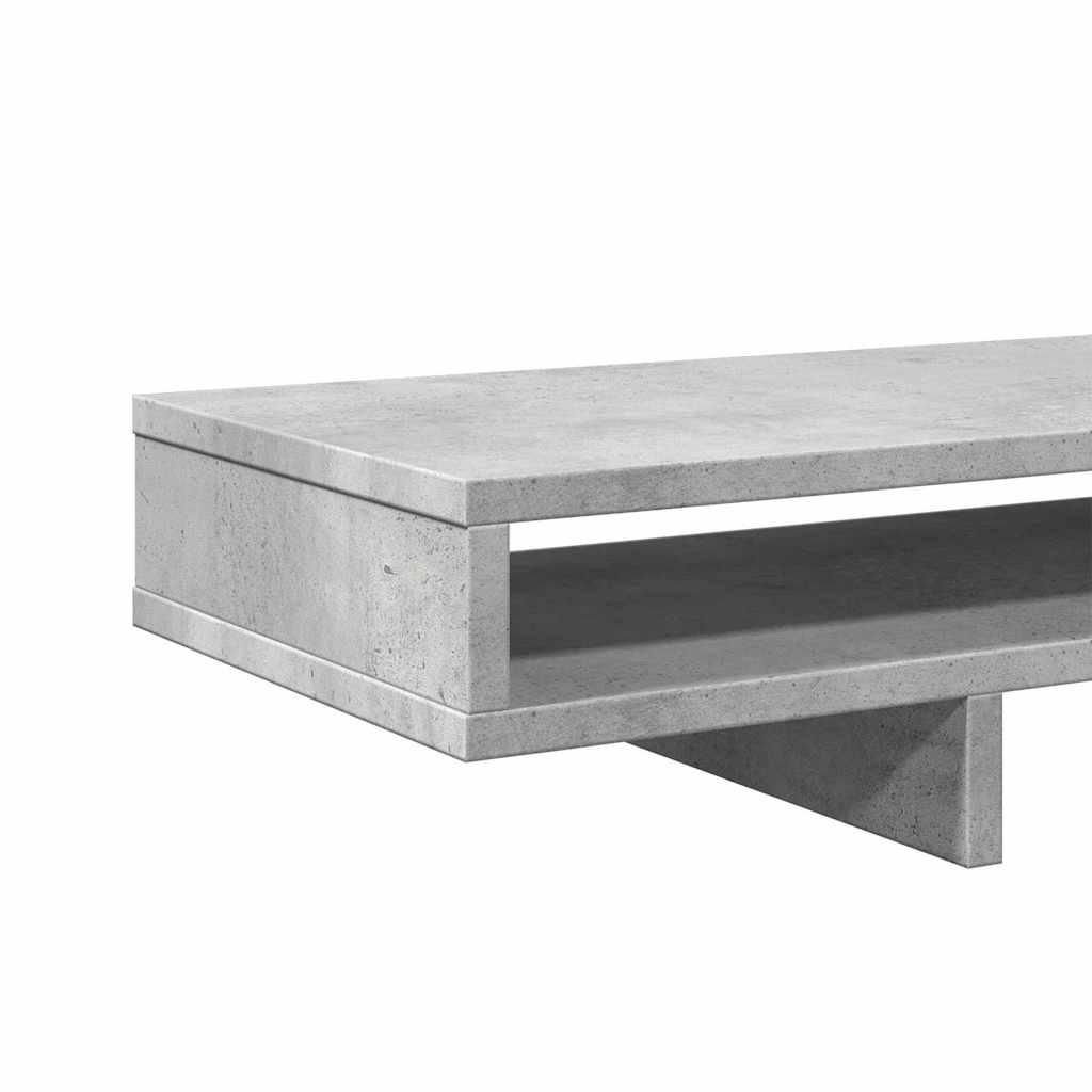 vidaXL Podstawka pod monitor, szarość betonu, 100x27x15 cm