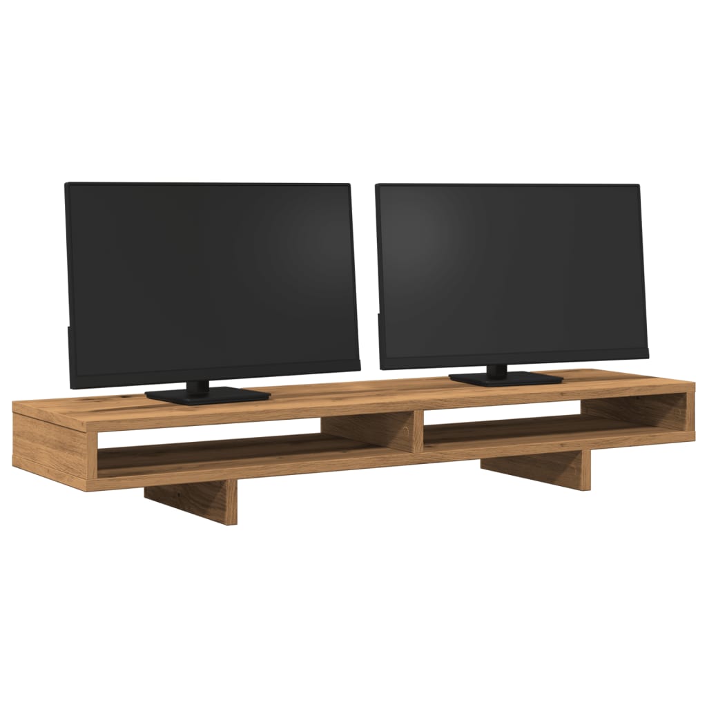vidaXL Podstawka pod monitor, dąb artisian, 100x27x15 cm