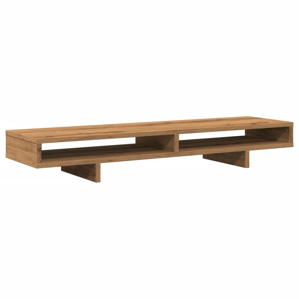 vidaXL Podstawka pod monitor, dąb artisian, 100x27x15 cm